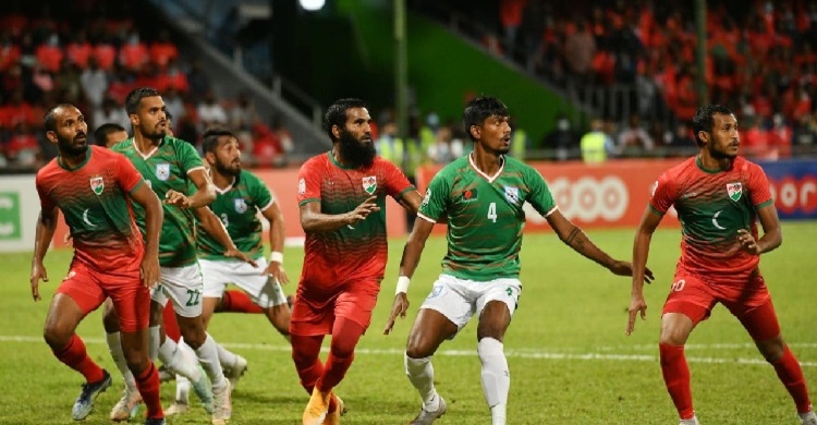 মালদ্বীপের কাছে হেরে ধূসর হয়ে গেলো বাংলাদেশের স্বপ্ন