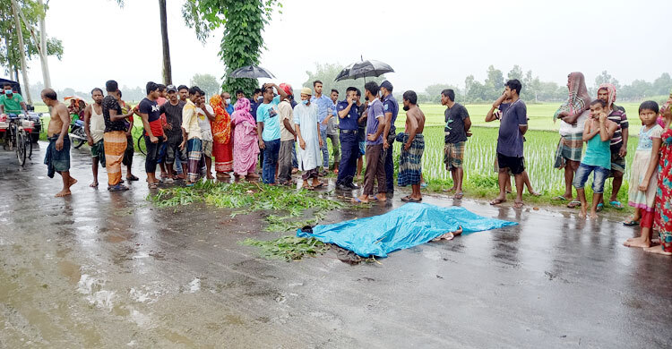 দিনাজপুরে ট্রাকচাপায় প্রাণ গেল প্রবাসীর