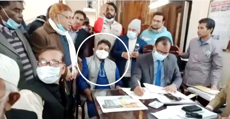 মনোনয়নপত্র দাখিলে প্রার্থীর সঙ্গে গেলেন এমপি শিবলী সাদিক