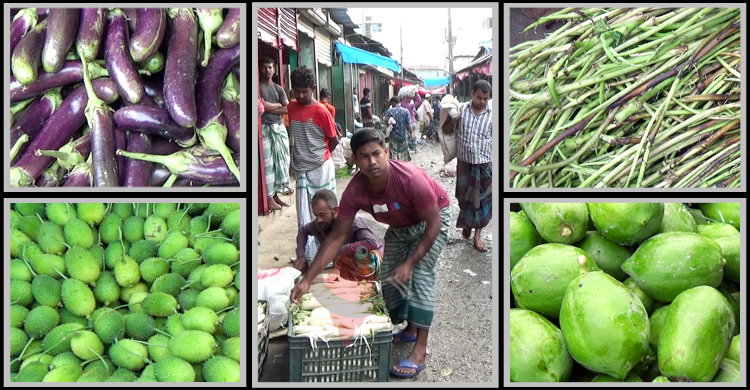 ভোরেই যে বাজারে বিক্রি হয় কোটি টাকার সবজি