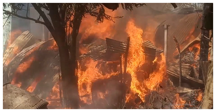 মেহেরপুরে ভয়াবহ অগ্নিকাণ্ড, অর্ধকোটি টাকার মালামাল পুড়ে ছাই | ০৭ মার্চ ২০২১