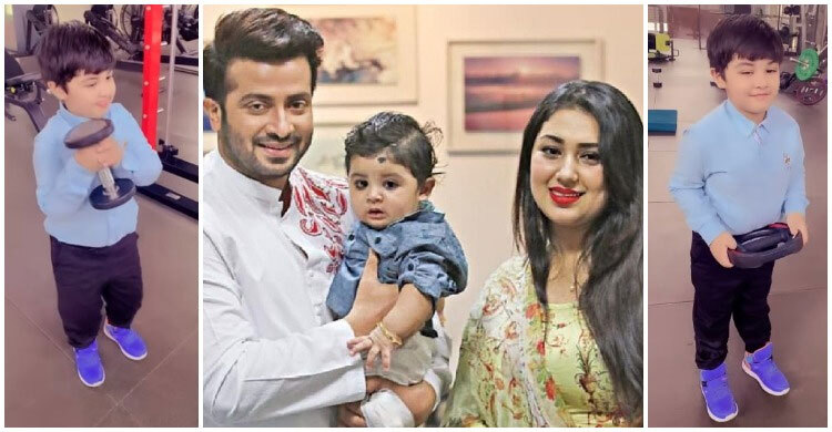 জিমে গিয়ে ঘাম ঝরাচ্ছে শাকিব-অপুর ছেলে জয় (ভিডিও) | ০২ মার্চ ২০২১