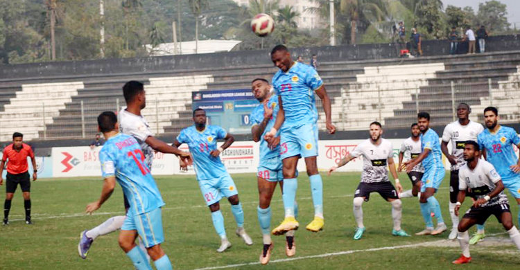 মোহামেডানের জালে আবাহনীর জোড়া গোল