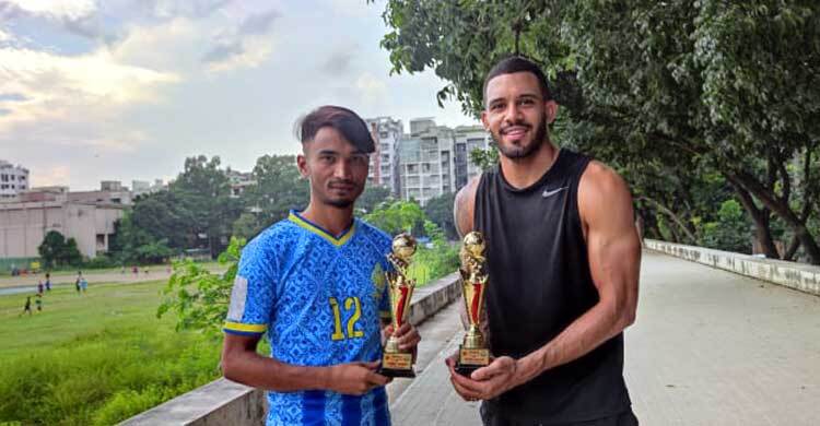 আবাহনী স্কাই ব্লু ব্রিগেডের মৌসুমসেরা খেলোয়াড় জুয়েল-রাফায়েল