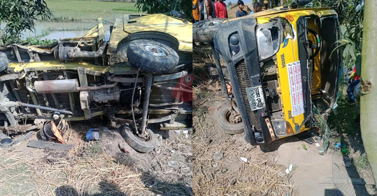 পার্বতীপুরে ট্রেনের ধাক্কায় পিকআপের হেলপার নিহত