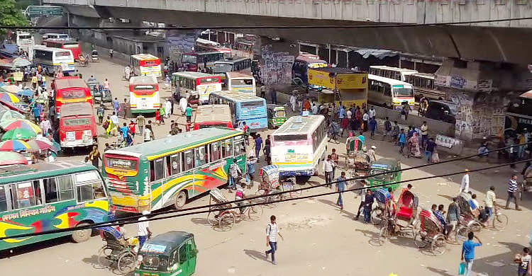 যাত্রাবাড়ীতে বাসচাপায় ব্যবসায়ী নিহত