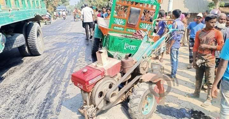 শিবগঞ্জে ট্রলি-মোটরসাইকেল সংঘর্ষে নিহত ২