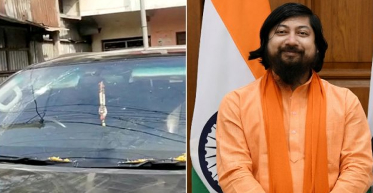 কেন্দ্রীয় স্বরাষ্ট্র প্রতিমন্ত্রীর গাড়িতে হামলা