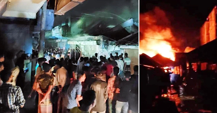 চৌদ্দগ্রামে চার দোকানে আগুন, কোটি টাকা ক্ষতি | ০২ আগস্ট ২০২১