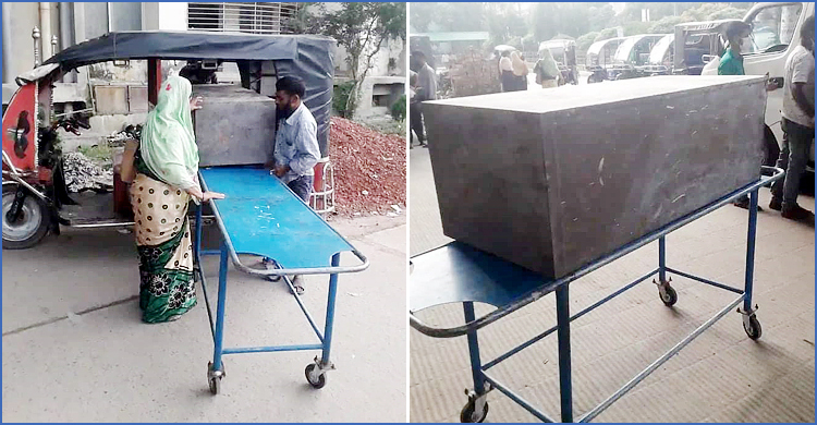 সরকারি হাসপাতালের আলমারি বাড়ি নিয়ে গেলেন আয়া