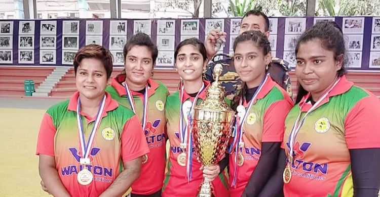 জাতীয় নারী থ্রো-বলে আনসারের হ্যাটট্রিক শিরোপা