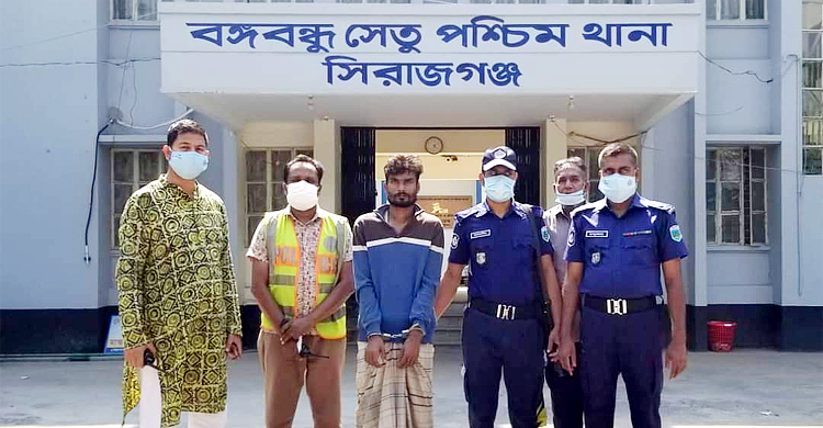 সিরাজগঞ্জে বিদেশি পিস্তল ও গুলিসহ যুবক গ্রেফতার