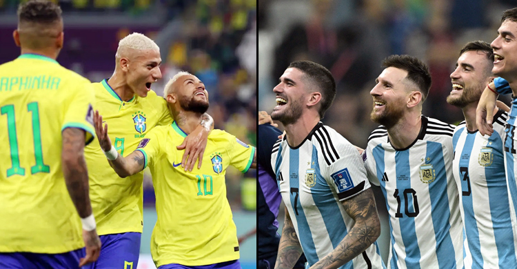 চলতি বছর বিশ্বকাপ বাছাইয়ে ব্রাজিল ও আর্জেন্টিনার ম্যাচগুলো