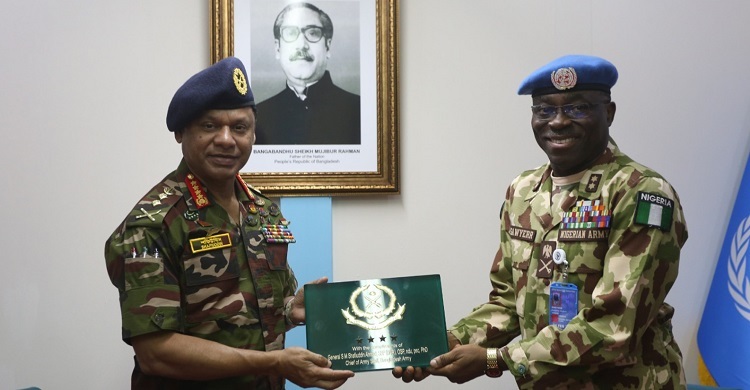 সুদানে শান্তিরক্ষা মিশন পরিদর্শন করলেন সেনাপ্রধান