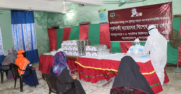 গর্ভবতী মায়েদের বিনামূল্যে চিকিৎসাসেবায় সেনাবা‌হিনী