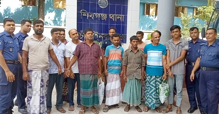 কৃষক দলের সমাবেশ থেকে পুলিশের ওপর হামলা, গ্রেফতার ১২