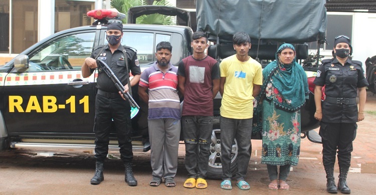 আড়াইহাজারে হত্যা মামলার ৪ আসামি গ্রেফতার