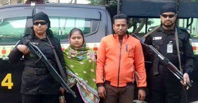 স্ত্রীর সহযোগিতায় শ্যালিকাকে ধর্ষণ, দম্পতি গ্রেফতার