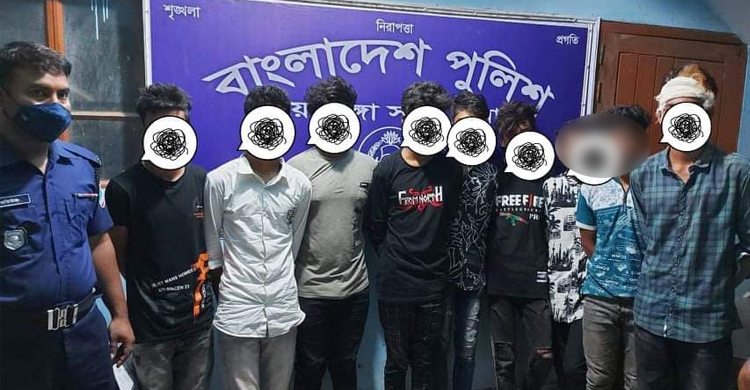 স্কুলছাত্রকে জখমের পর সেলফি-উচ্ছ্বাস, কিশোর গ্যাংয়ের ৯ সদস্য আটক