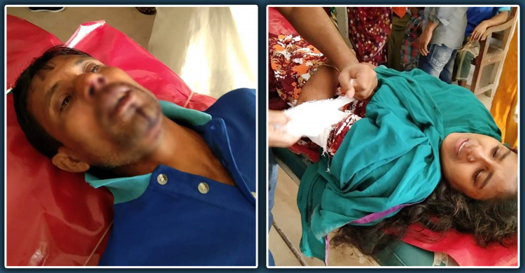 নড়াইলে কৃষক দম্পতিকে কুপিয়ে জখম