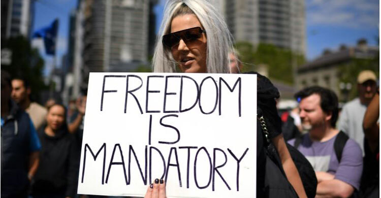 Thousands take to Australia streets over COVID-19 measures, jabs