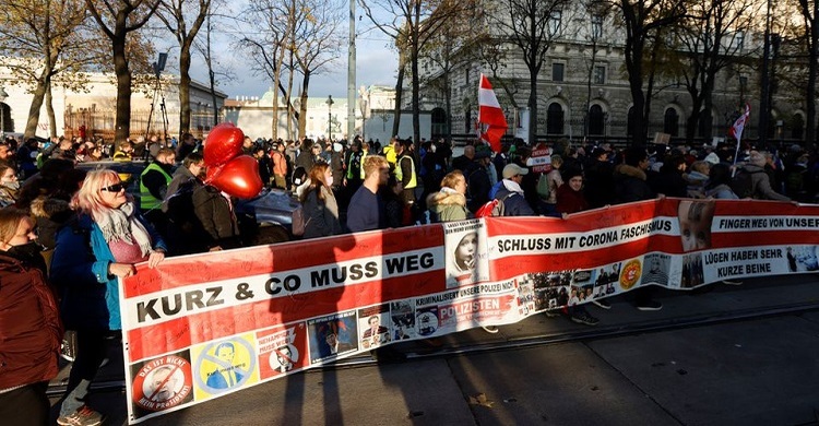 Thousands protest in Vienna against Covid restrictions