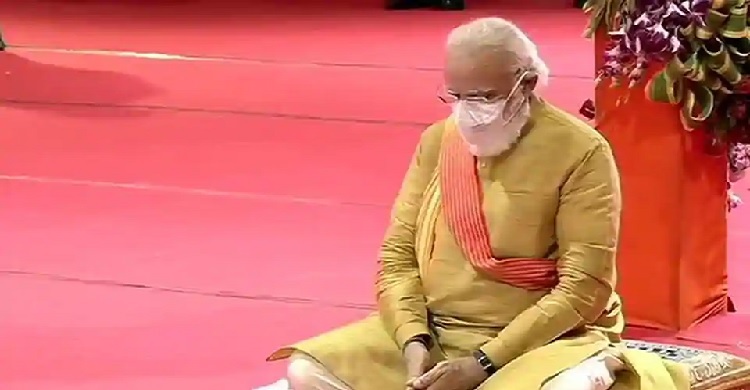 Modi lays Ayodhya Ram Temple foundation
