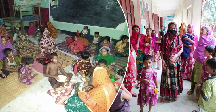 বরগুনায় আশ্রয়কেন্দ্রে অবস্থান নিয়েছেন আড়াই লাখ মানুষ