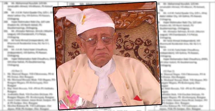 রাজাকারের তালিকায় রাজা অংশৈ প্রু