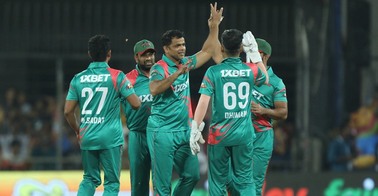 বৃষ্টির সুবাদে পয়েন্টের খাতা খুললো বাংলাদেশ লিজেন্ডস
