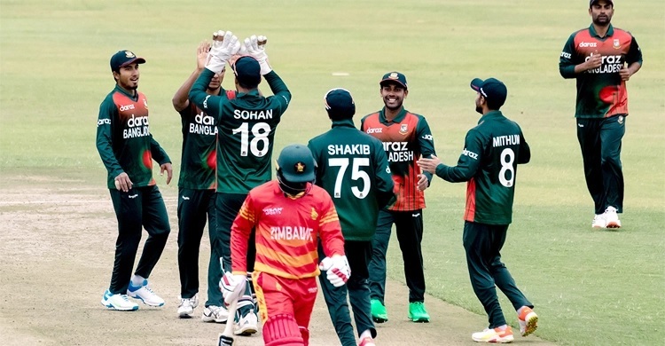 Liton Das century, Shakib five-for crush Zimbabwe
