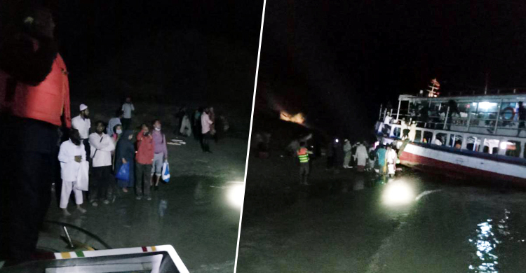 এবার পদ্মায় ৩শ যাত্রী নিয়ে দুর্ঘটনার কবলে লঞ্চ
