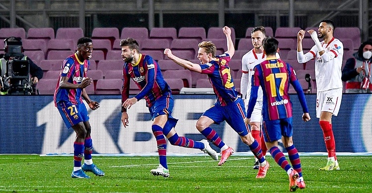 Barca beat Sevilla to reach Copa del Rey final