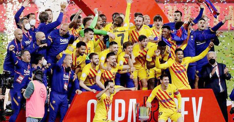 Barca thrash Athletic to win Copa del Rey
