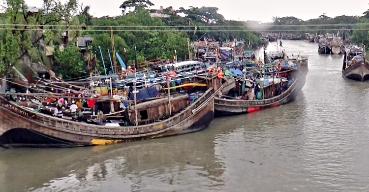 মধ্যরাত থেকে ইলিশ শিকারে নিষেধাজ্ঞা, ঘাটে ভিড়ছে ট্রলার