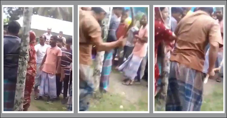 সিগারেট চুরির অভিযোগে যুবককে গাছে বেঁধে নির্যাতন