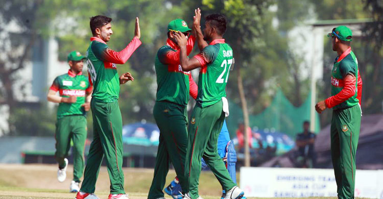 প্রাণ ফ্রুটো ইমার্জিং এশিয়া কাপে ফাইনালের হাতছানি শান্ত-সৌম্যদের