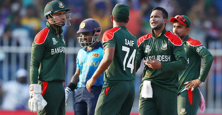 লঙ্কানদের চাপে রেখেছেন সাকিব-নাসুমরা
