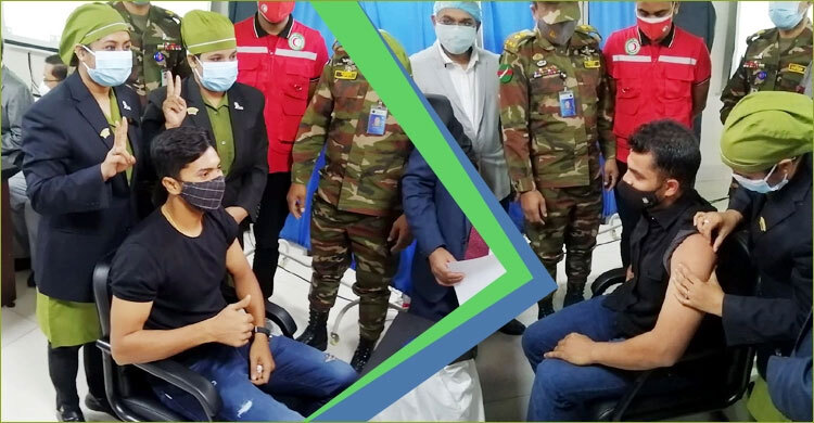 Cricketers take coronavirus vaccines