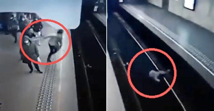 চলন্ত ট্রেনের সামনে ধাক্কা দিয়ে ফেলে দেওয়া হলো নারীকে