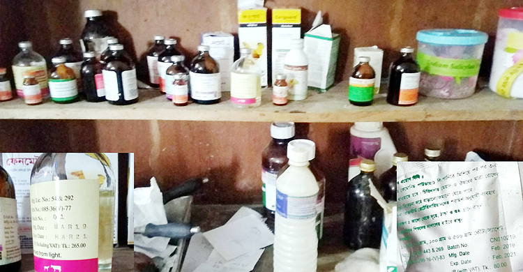 মেয়াদোত্তীর্ণ ওষুধ দিয়ে চলছে পশু চিকিৎসা