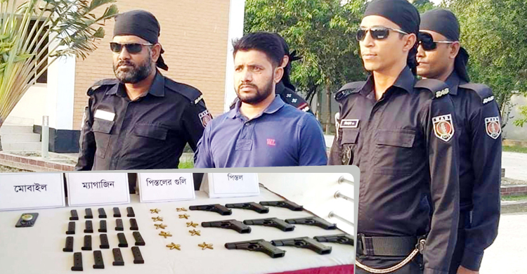 বিপুল পরিমাণ অস্ত্র-গুলিসহ মেম্বার গ্রেফতার, স্বজনরা বলছেন ‘নাটক’