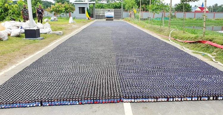 ব্রাহ্মণবাড়িয়ায় ২৩ কোটি টাকার মাদক ধ্বংস