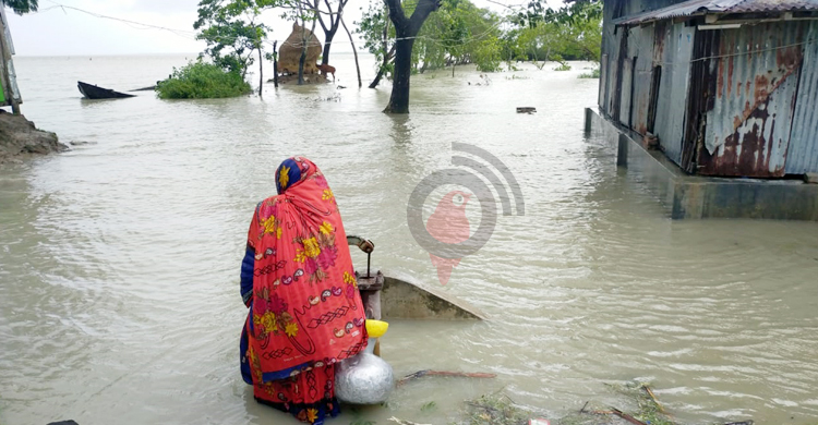ভোলার নিম্নাঞ্চলের ১০ গ্রাম প্লাবিত