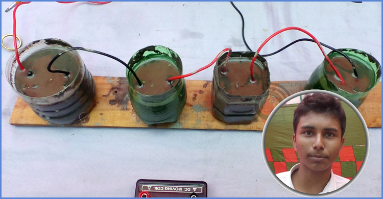 কাদা থেকে বিদ্যুৎ তৈরি করে তাক লাগালো স্কুলছাত্র সাইদুর