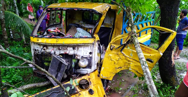 সবজিবাহী পিকআপ নিয়ন্ত্রণ হারিয়ে প্রাণ গেল ব্যবসায়ীর
