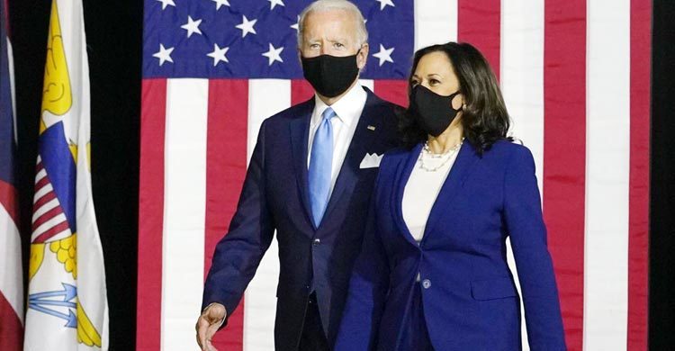 Biden, Harris lash Trump at debut of historic VP choice