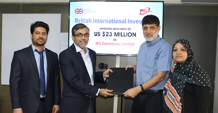 British International Investment gives RFL Electronics $23 million loan