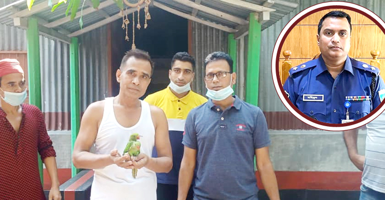 ৫০ ফুট উঁচু গাছ থেকে টিয়া পাখি চুরি, উদ্ধারের ব্যবস্থা করলেন এসপি