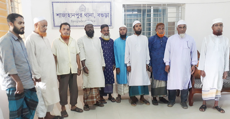 বগুড়ায় জামায়াতের ১০ নেতাকর্মী গ্রেফতার, ককটেল উদ্ধার